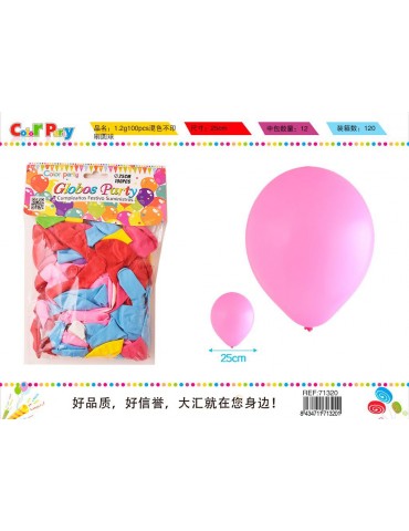 GLOBOS COLOR 100U